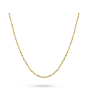 Złoty Łańcuszek damski 50cm Pełny splot Singapur 1,3mm pr. 585